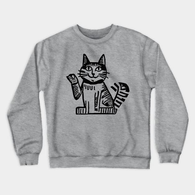 simple cat Crewneck Sweatshirt by Tees of Joy